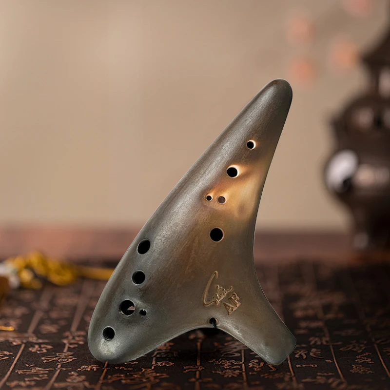 FENGYA/风雅十二孔素烧AF BC陶笛演奏