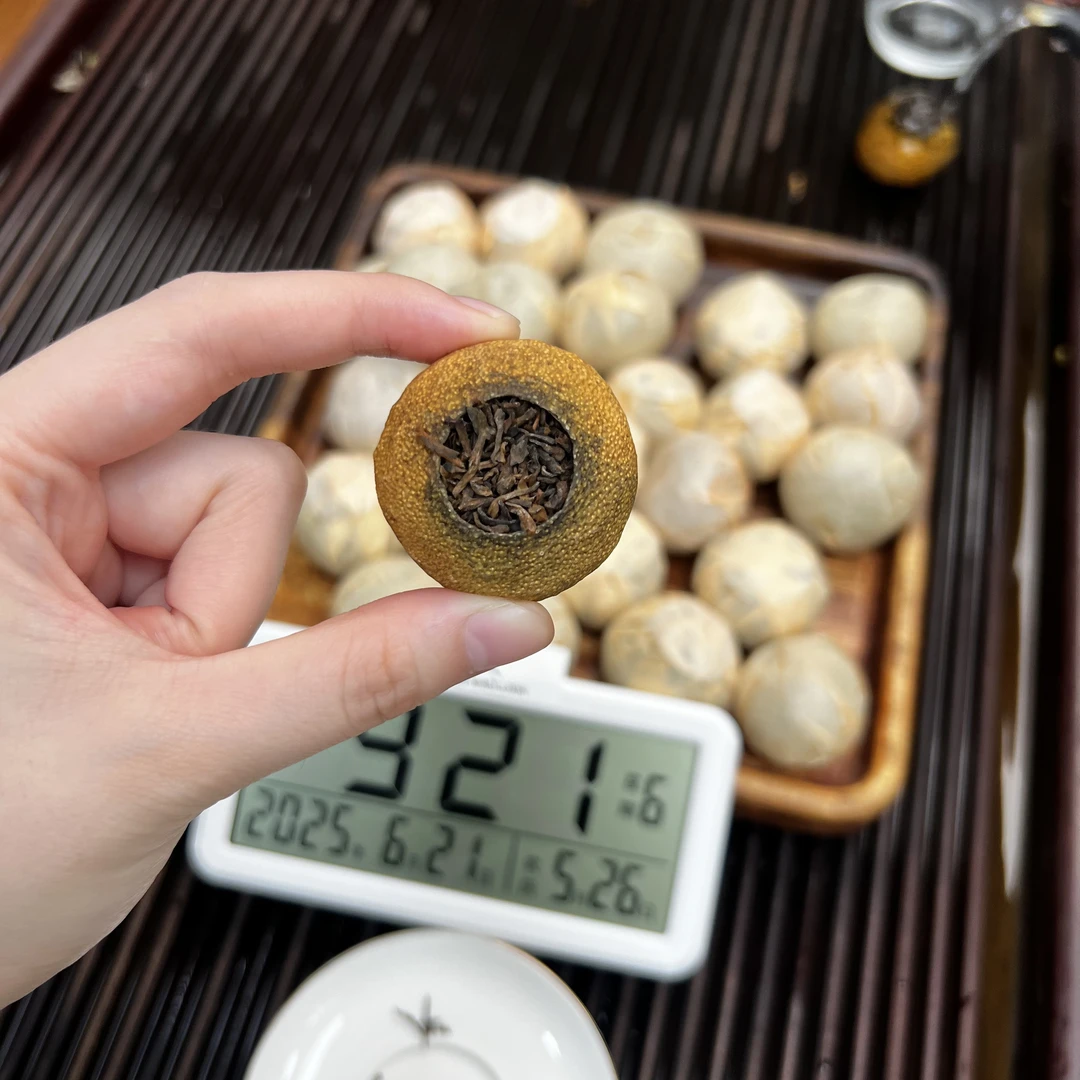 新会小青柑 ① 小鹿收茶 新会柑普 熟普里料 6月21