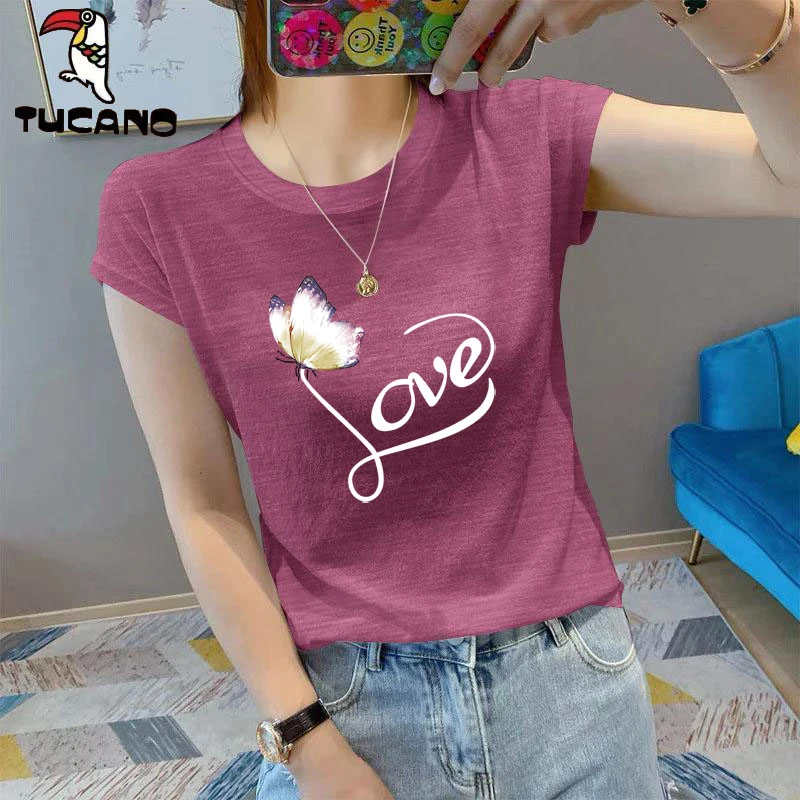 啄木鸟宽松慵懒风大码短袖t恤女2025新款显瘦圆领百搭上衣服外穿