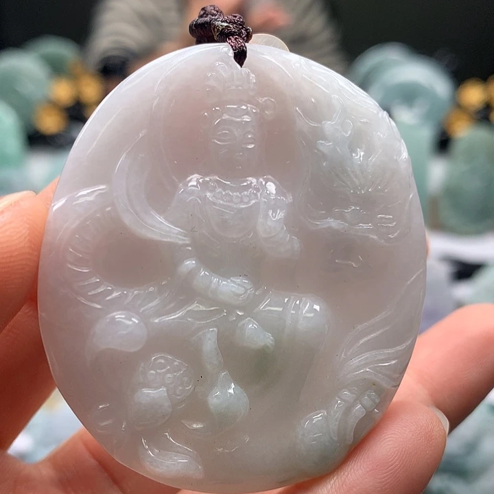 翡翠未镶嵌颈饰玉龙观音福利