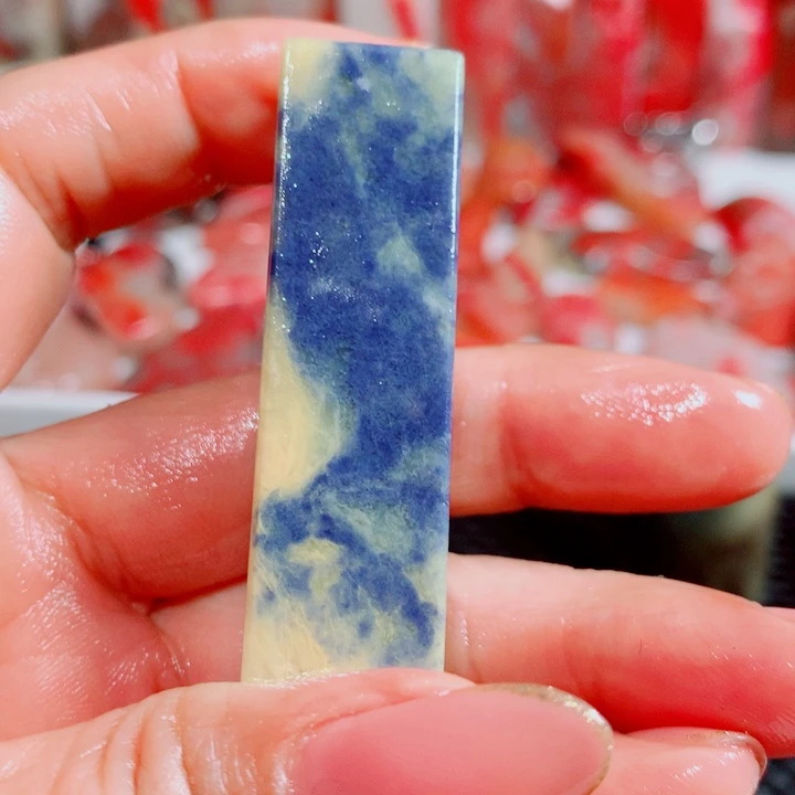 星***海巴林石蓝星印章一枚