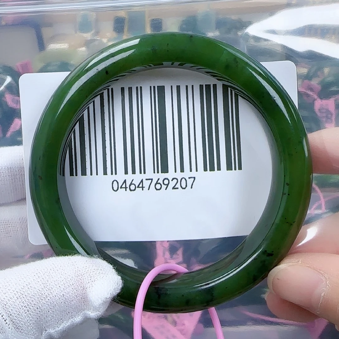 和田玉（碧玉）手镯未镶嵌58