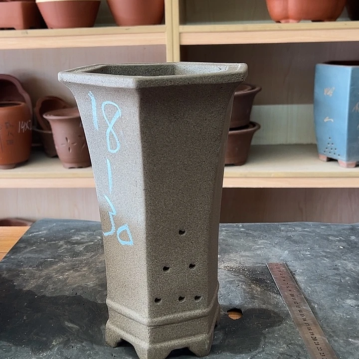 紫砂花盆，透气花盆