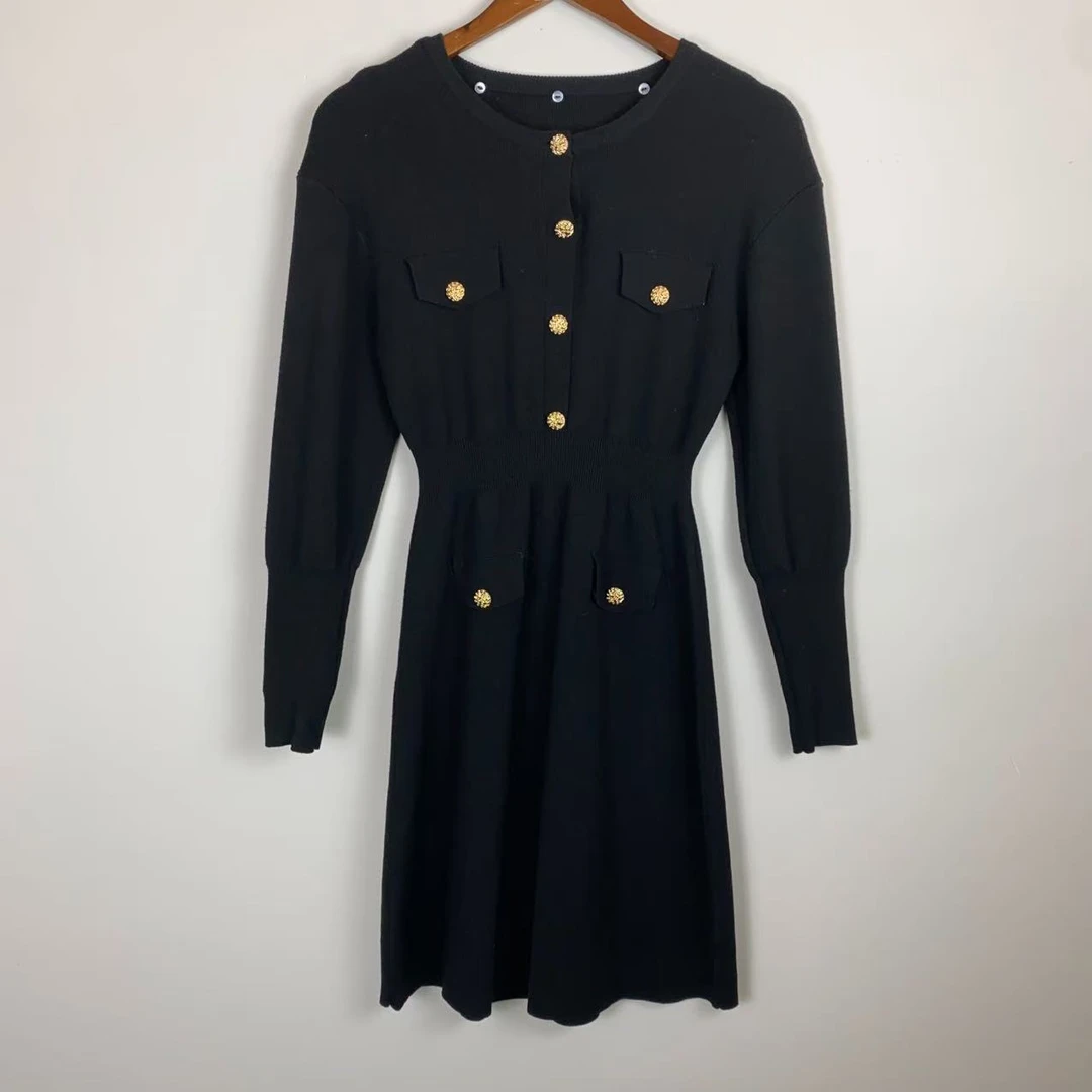 针织简约连衣裙针织衫