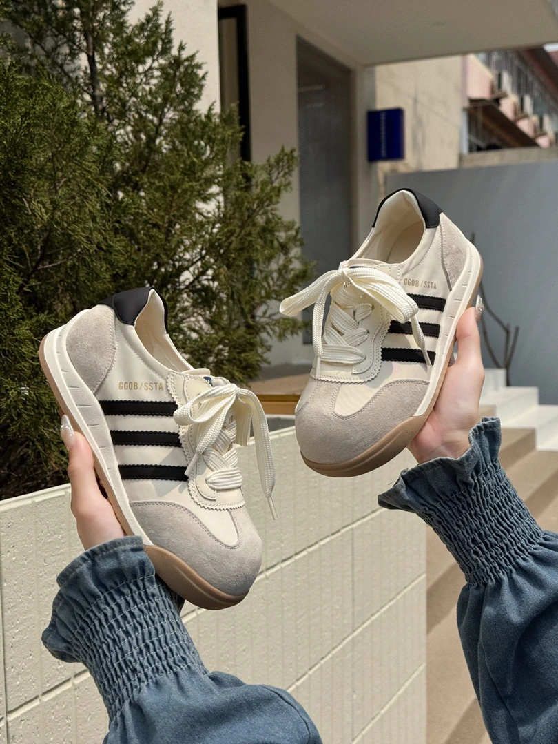 【铼】2025新款女士阿甘鞋德训鞋休闲鞋百搭透气潮流ins低帮99-135