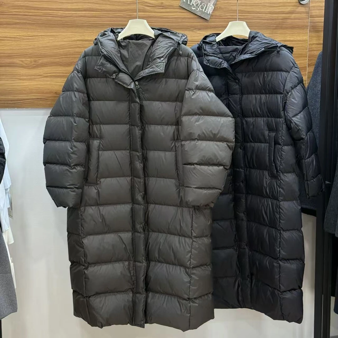 MOMO保暖简约高级感连帽羽绒服622