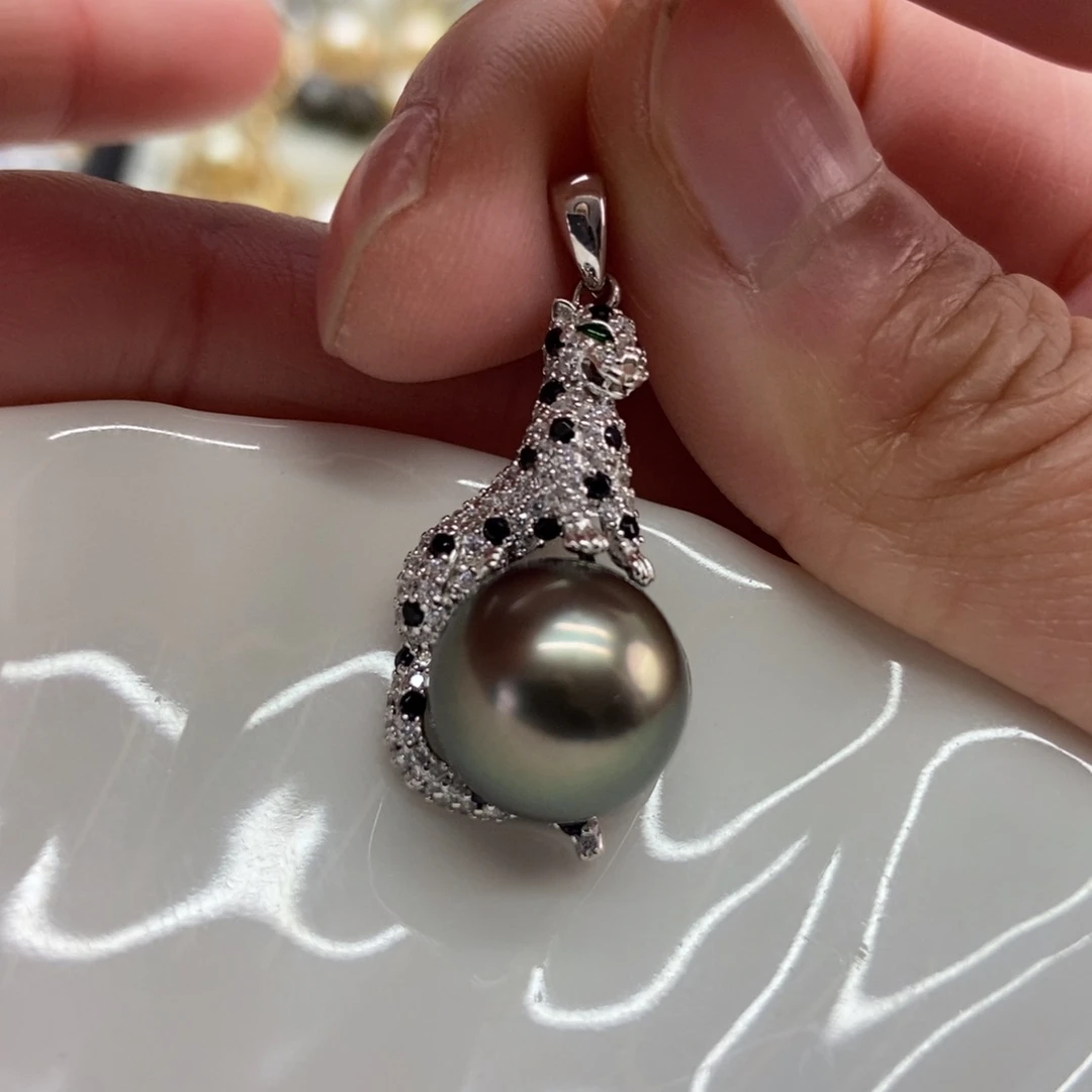 海水珍珠吊坠(不含链)银S925镶嵌