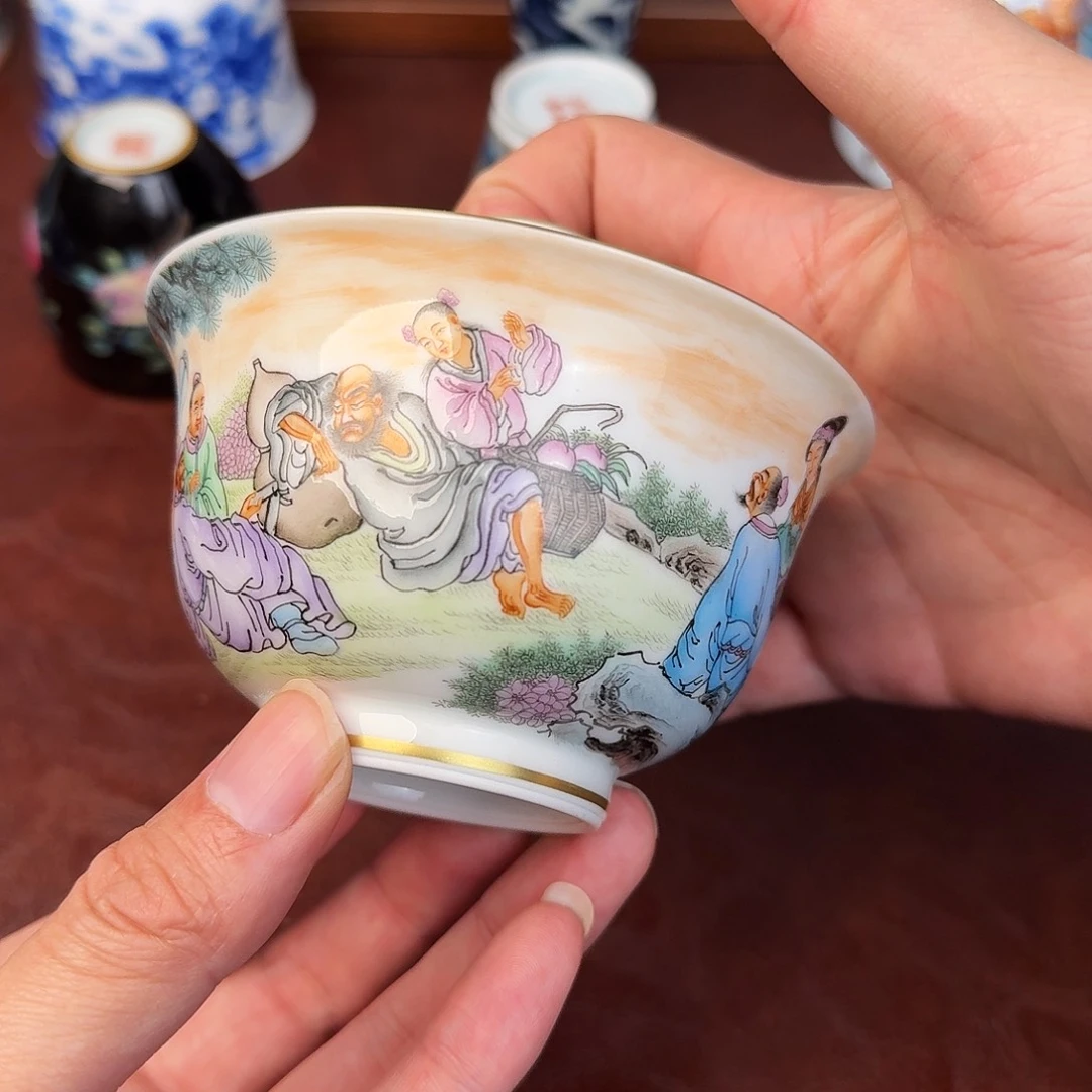 别****陶现代景德镇全手工全手绘陶瓷