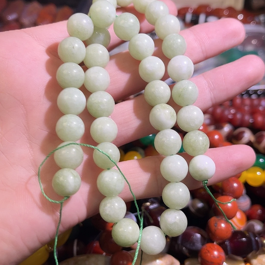 玛瑙/玉髓未镶嵌珠宝半成品天河石卡10mm