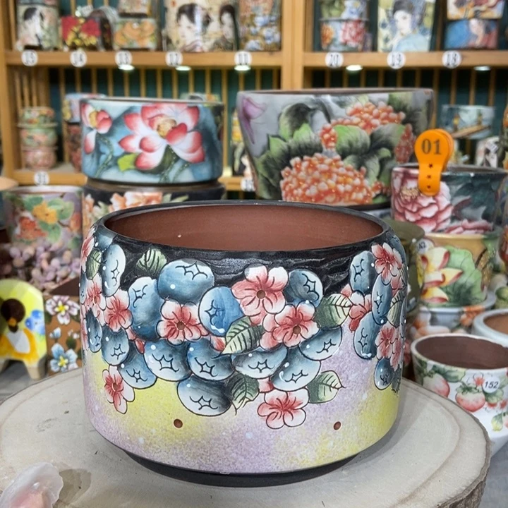 红陶景德镇艺术手绘作品