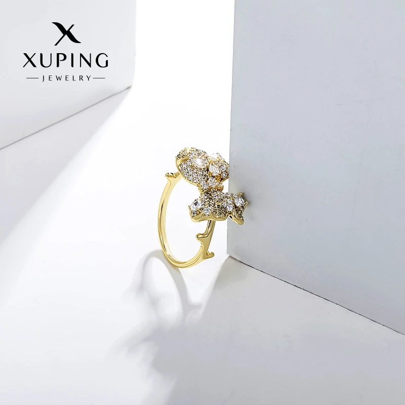 XUPING/旭平首饰 合金合成锆石戒指 新年百搭轻奢 GDJ X000450439