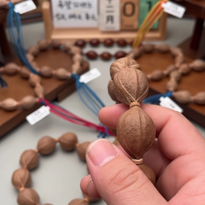 困***鱼橄榄核手串/手链21*29梅林铁核