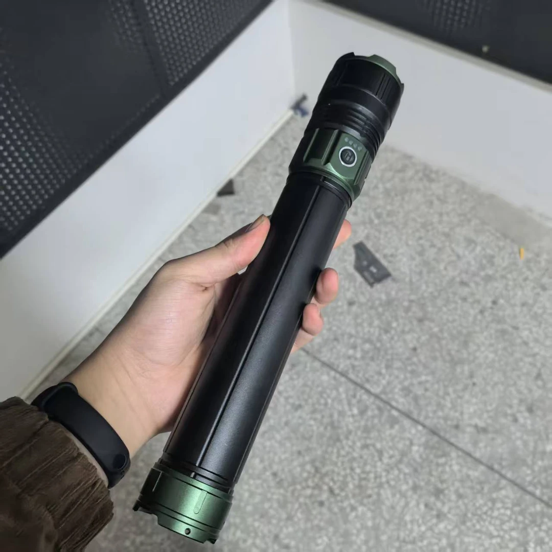 D35【加长版】超长激光炮远射泛光多功能超长续航手电筒