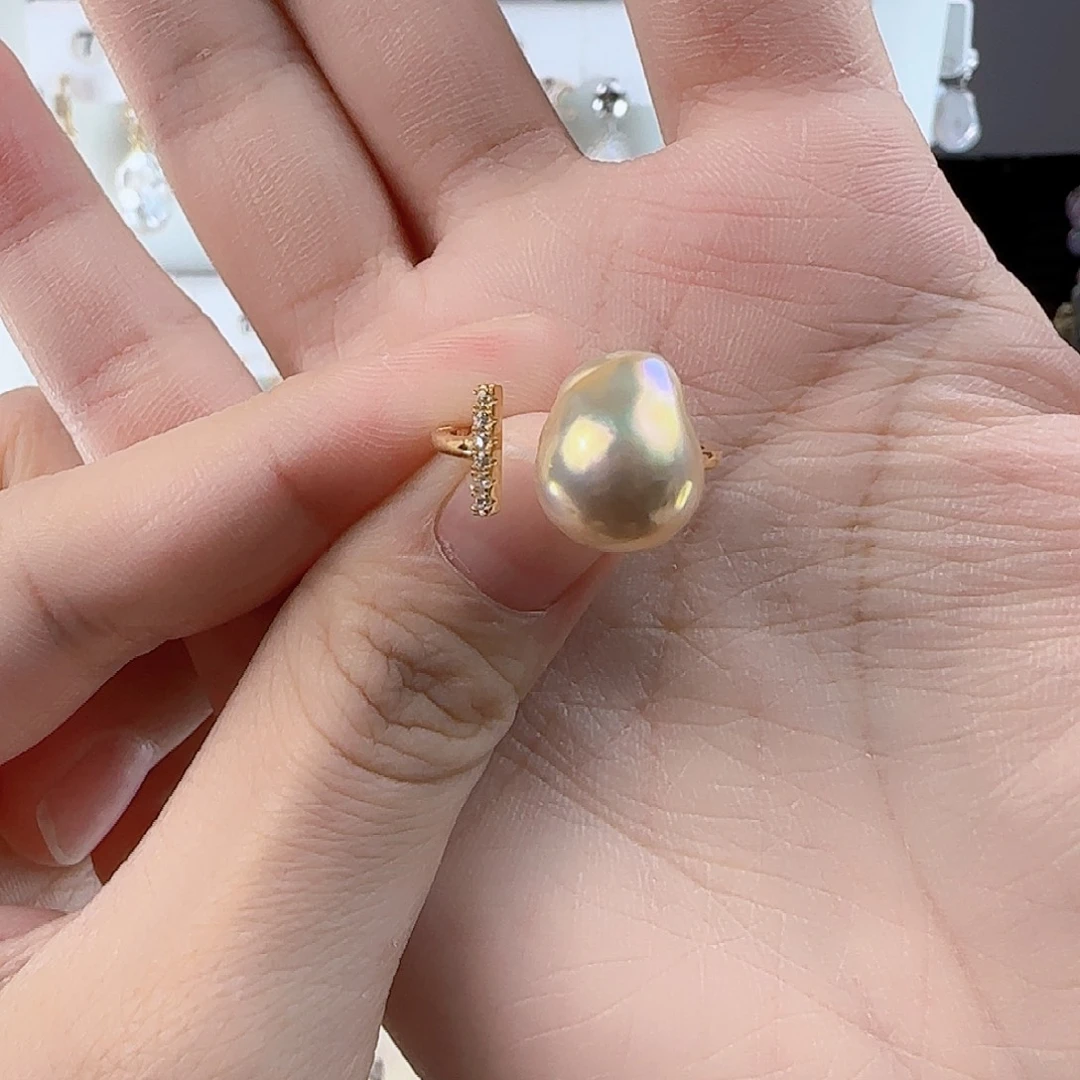 喵***人淡水珍珠戒指未镶嵌