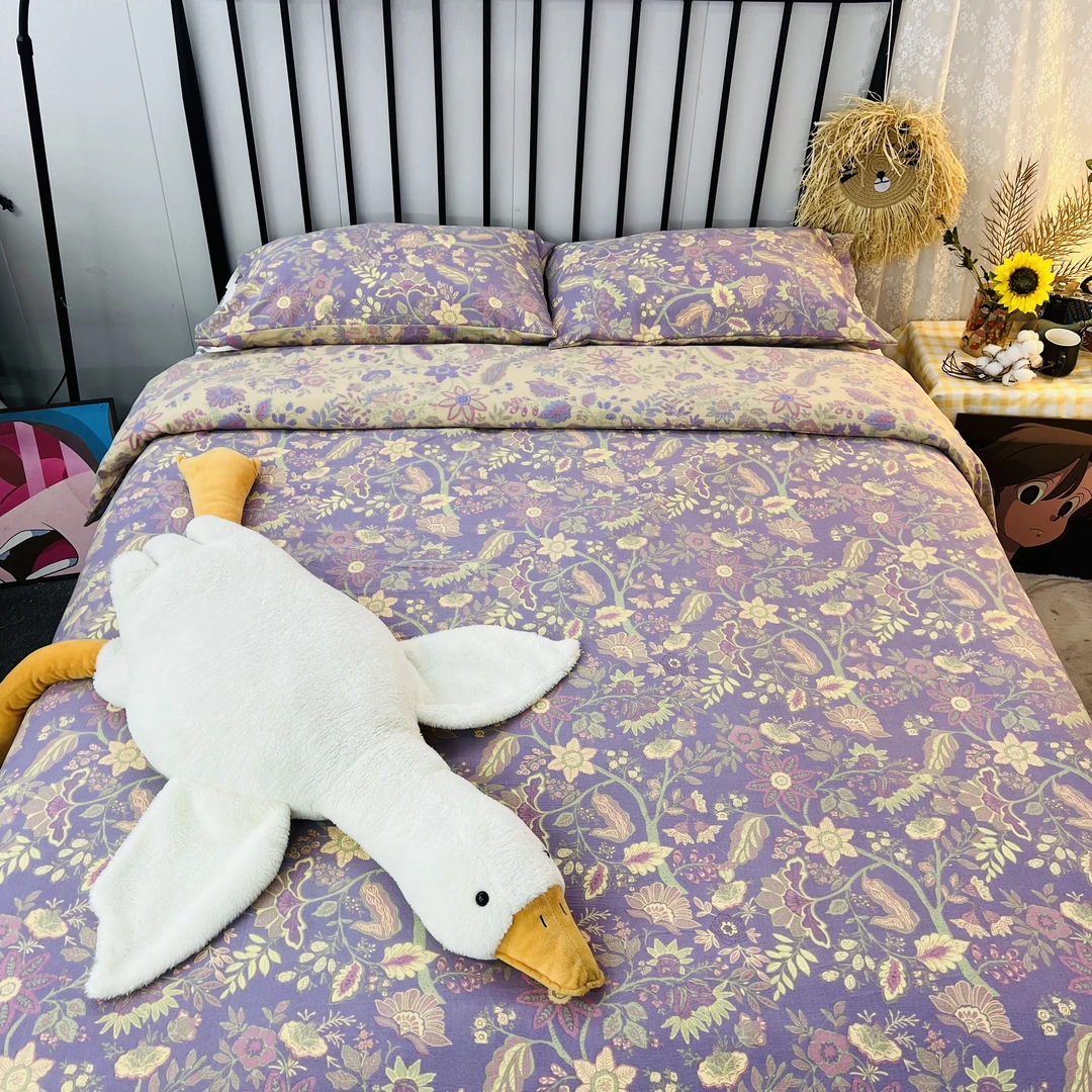 【毕嫂专属】80支高支高密加厚四季款有氧双层纱被罩被套亲肤