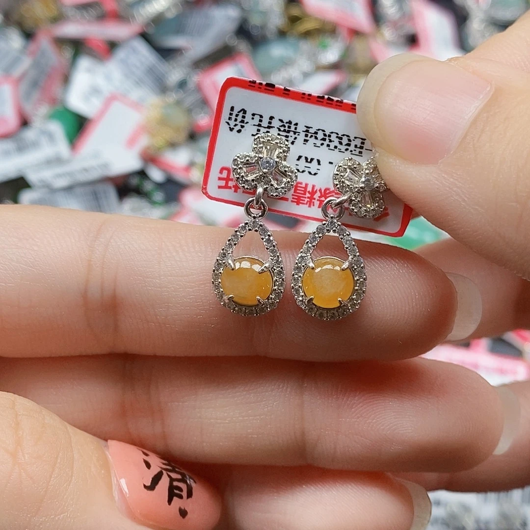 翡翠银S925镶嵌戒指