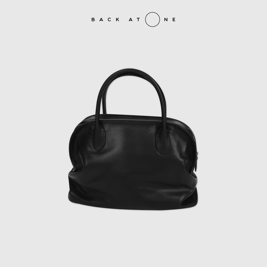 BackAtOne "缎光微澜”THE R*极简百搭黑色手拎包 BFS-8FM412K-K