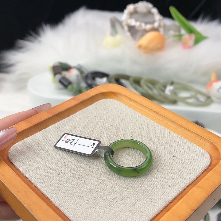 和田玉（糖玉）未镶嵌戒指t36乌海兰细条不退换