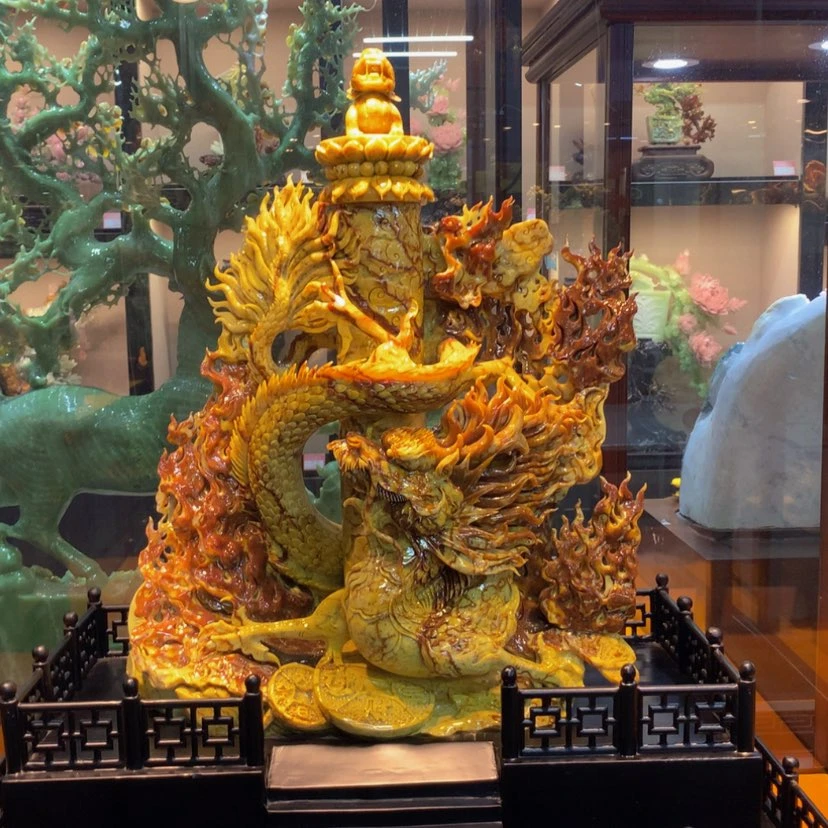 【闪购商品】未镶嵌蛇纹石玉摆件覆膜