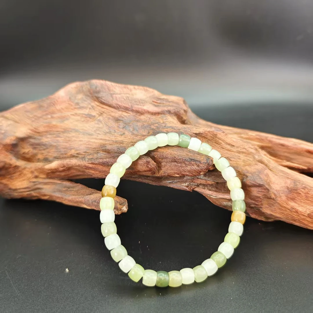 Q和田玉多宝桶珠手串（卡6）2687