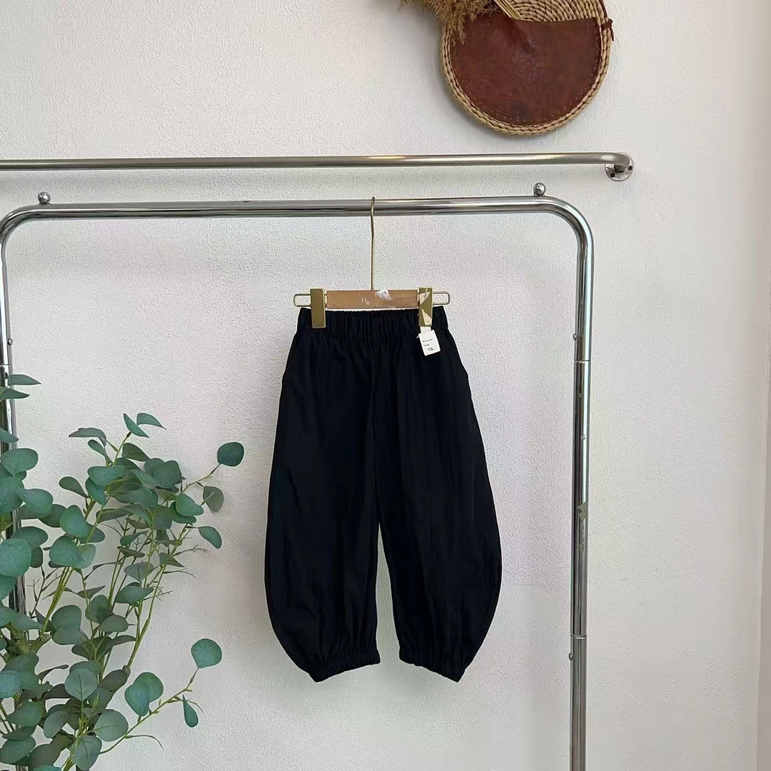 3044帕黑色休闲长裤