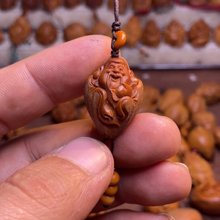 橄榄核手串/手链包衣财神