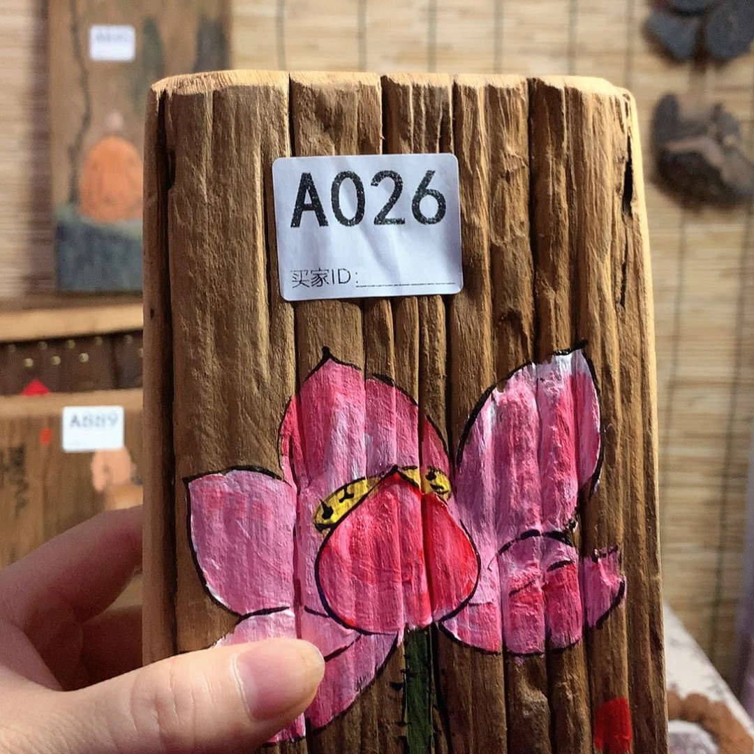 隐***居侘寂风老门板丙烯画