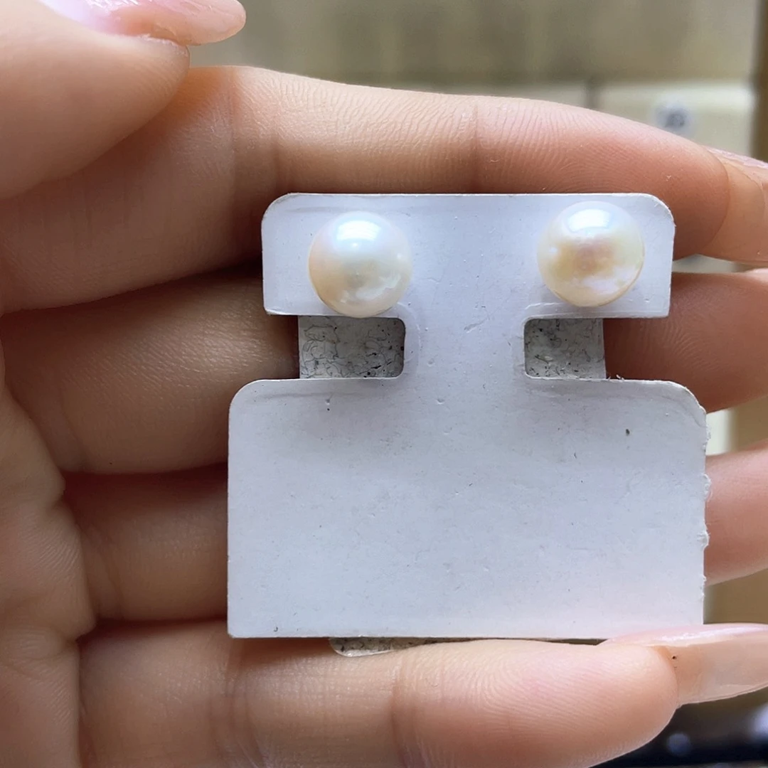 海水珍珠耳饰18K金镶嵌