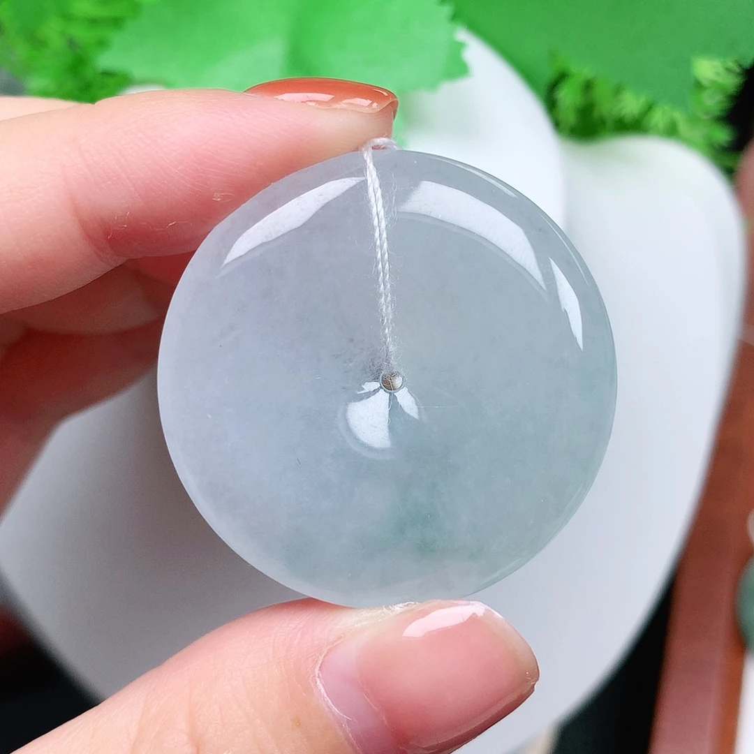 翡翠未镶嵌颈饰平安37-6.4