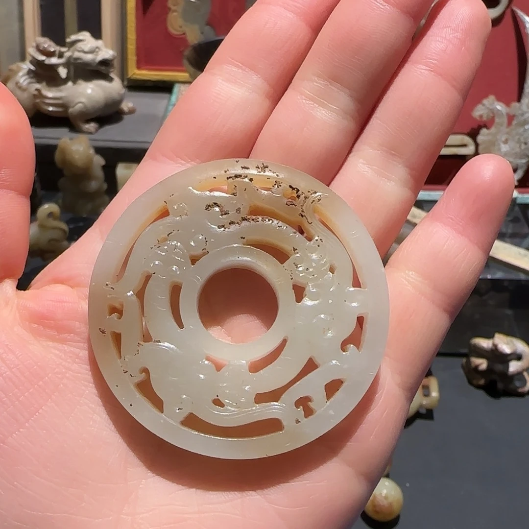 和田玉未镶嵌挂件