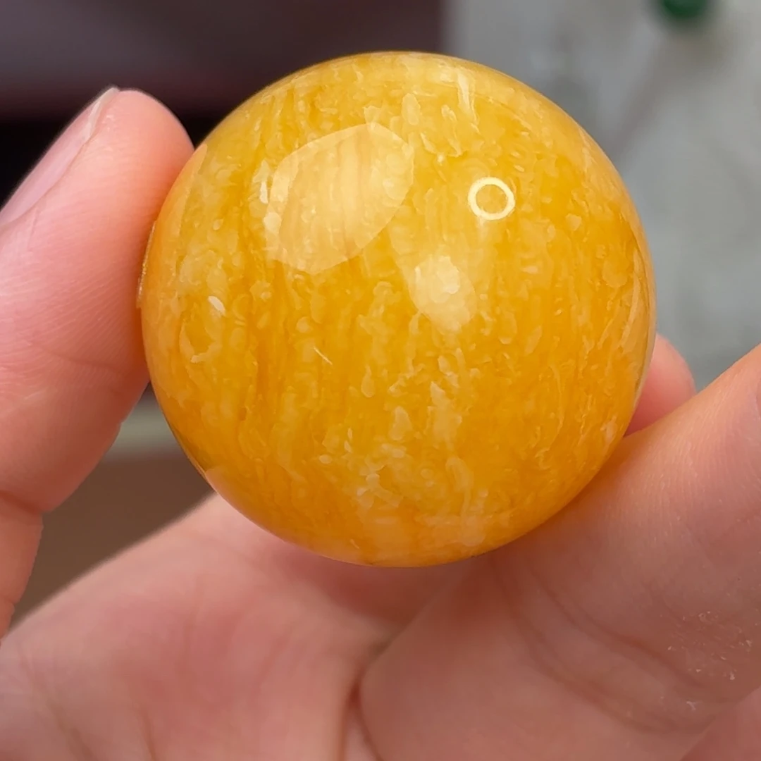 蜜蜡未镶嵌吊坠(不含链)虎皮千层单珠