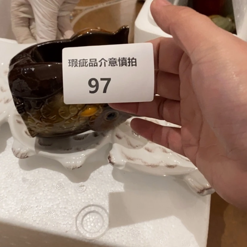 【闪购商品】摆件黑**塔陶瓷摆件瑕疵特卖