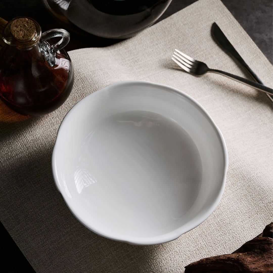 云山景墨陶瓷7寸法式花边碗餐具乔迁礼物