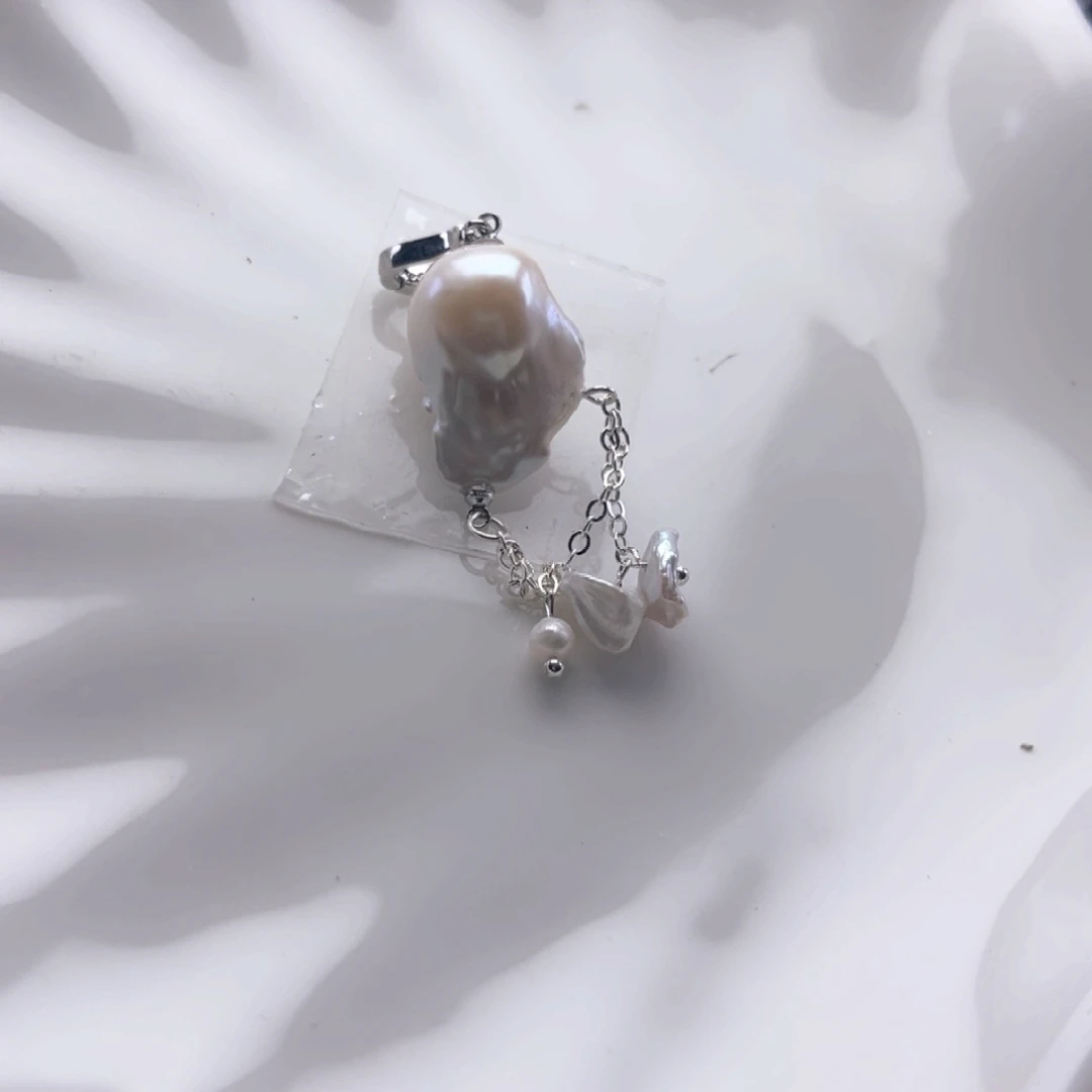 未镶嵌淡水珍珠吊坠【纯恬】