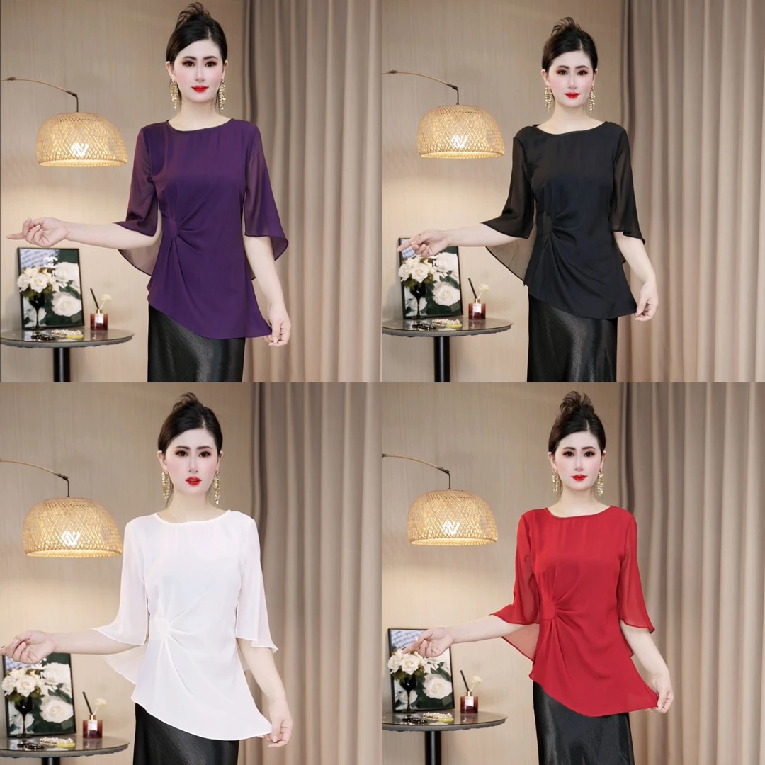 夏季新款时尚气质优雅轻奢小众清新衣服高级感洋气显上衣女装t恤