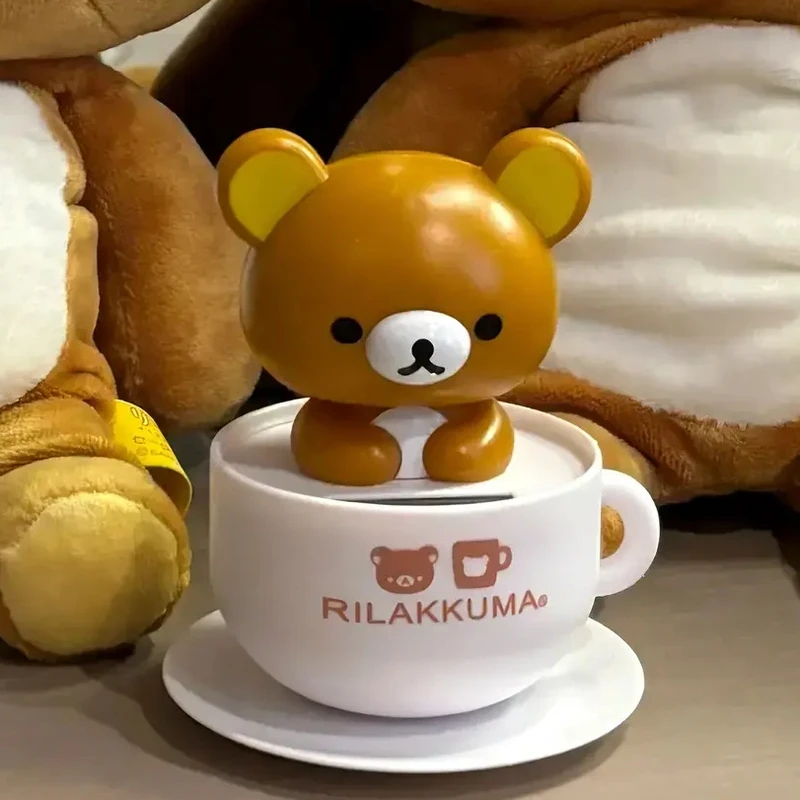 【来了】轻松熊点头摆件全自动太阳能可爱的礼品桌面摆件精致音乐灯