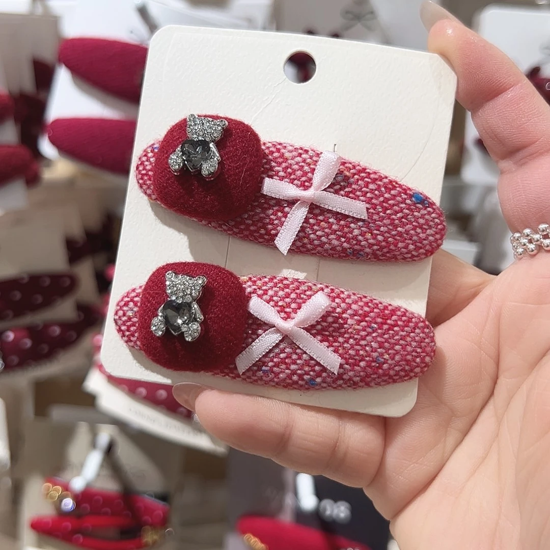 非金属小熊粉蝴蝶结掰掰