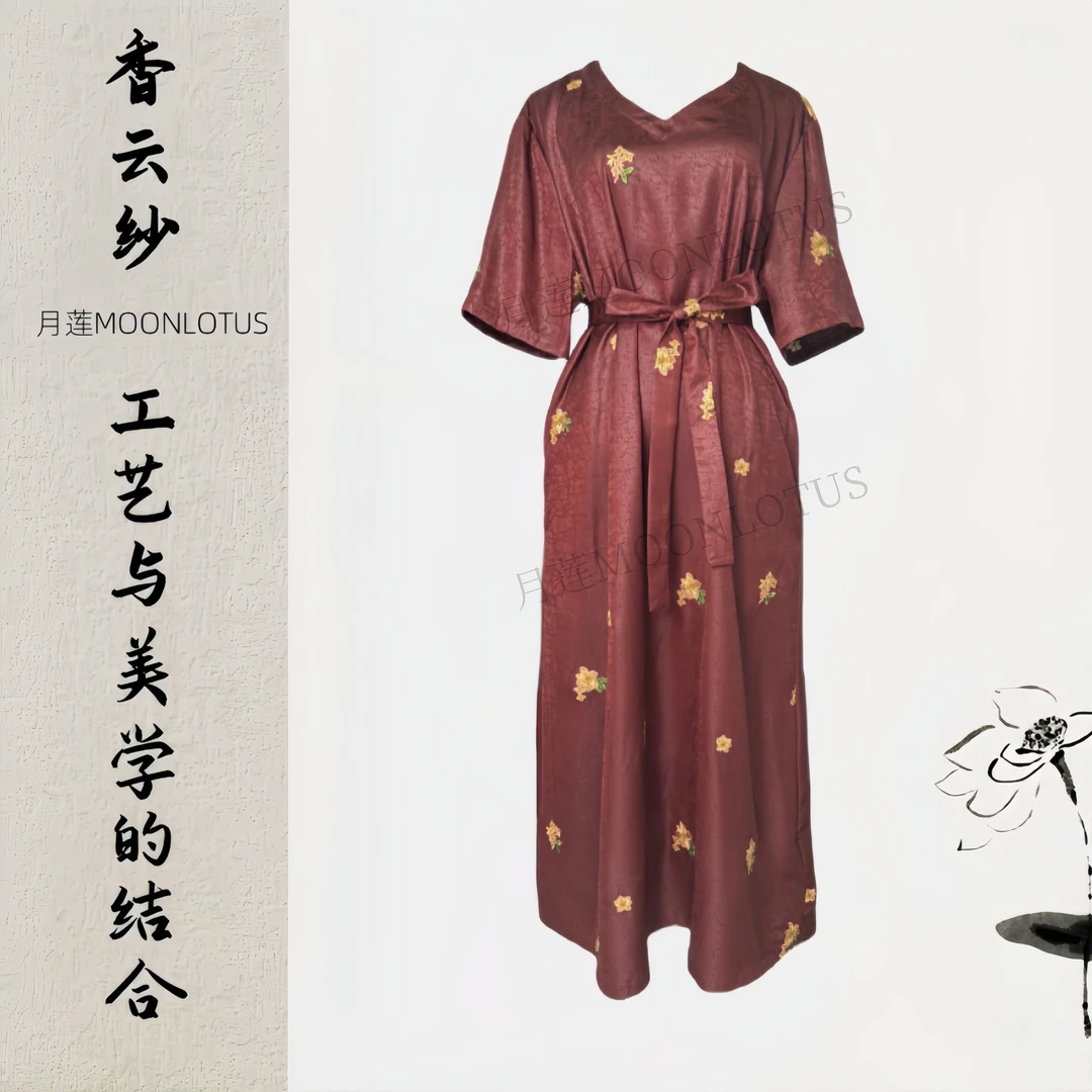 4007-30  时光信筏岁月窖藏 松弛风气质连衣裙