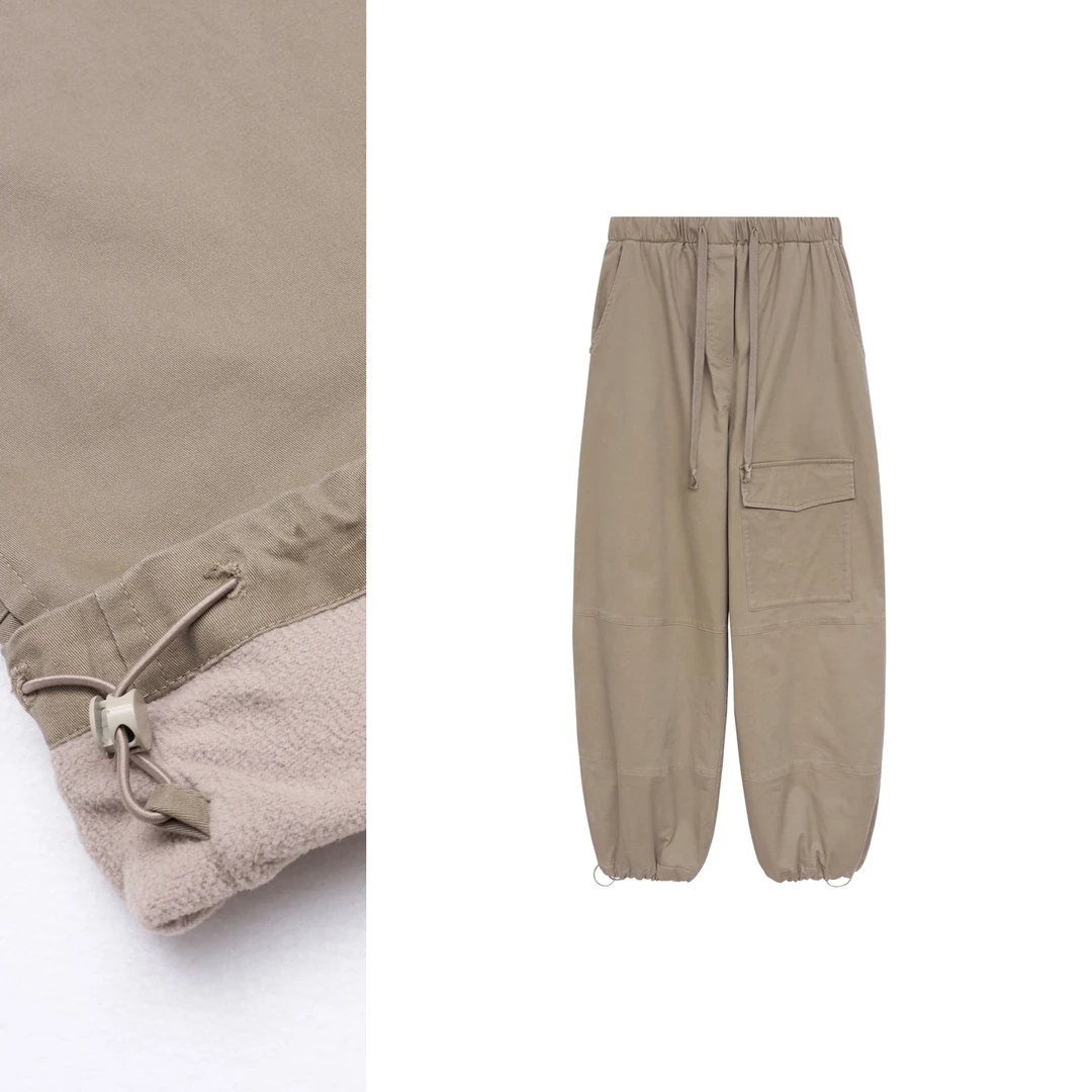 【大C严选】北欧单！匠心之作*冬季保暖高支棉加绒工装休闲裤~可束脚