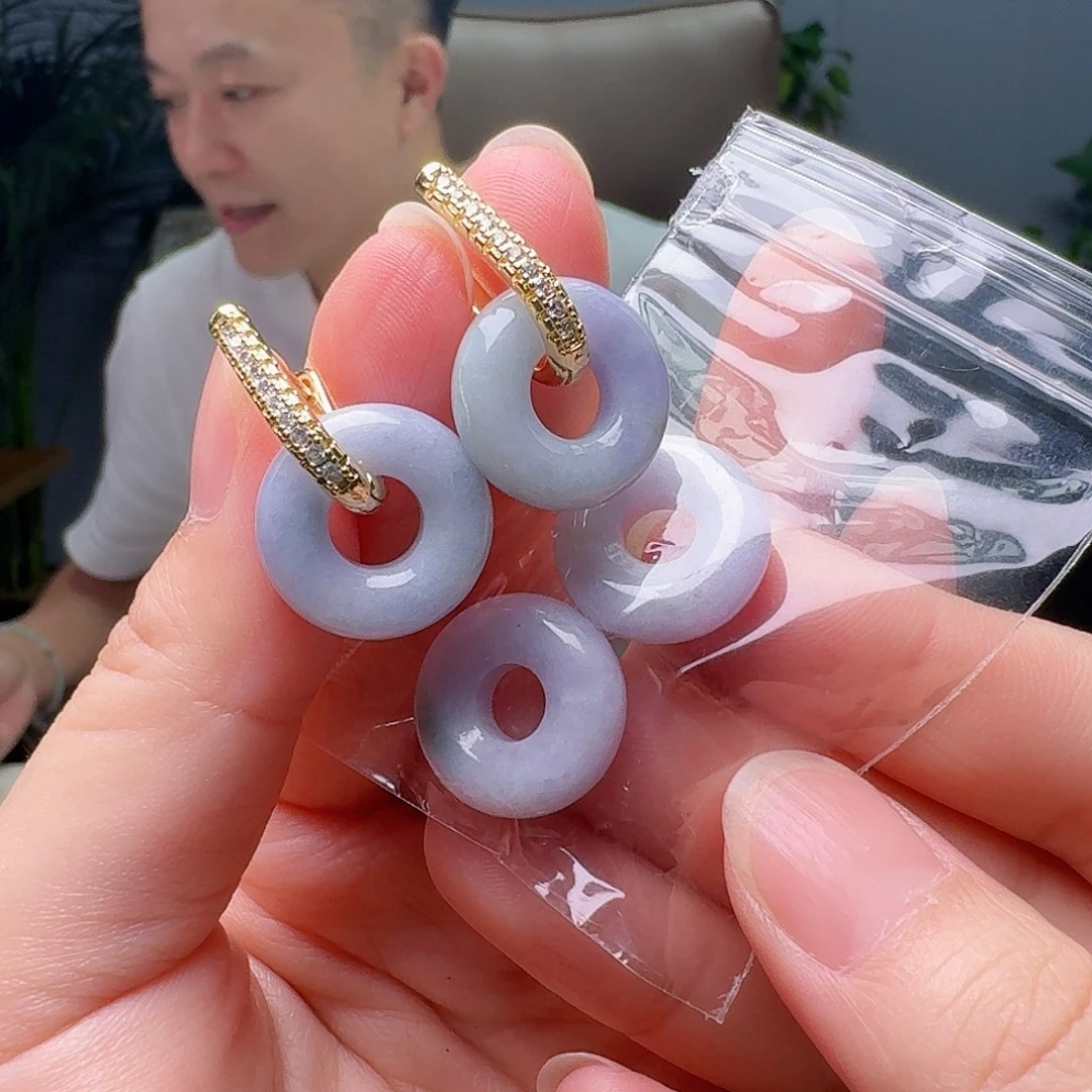 未镶嵌翡翠耳饰多样性发货其一送耳包