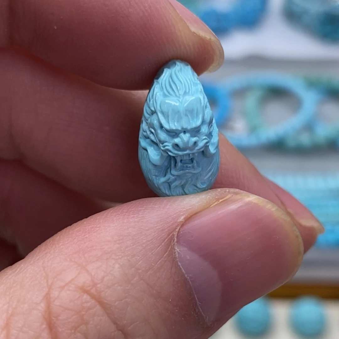 绿松石未镶嵌原矿绿松石配饰