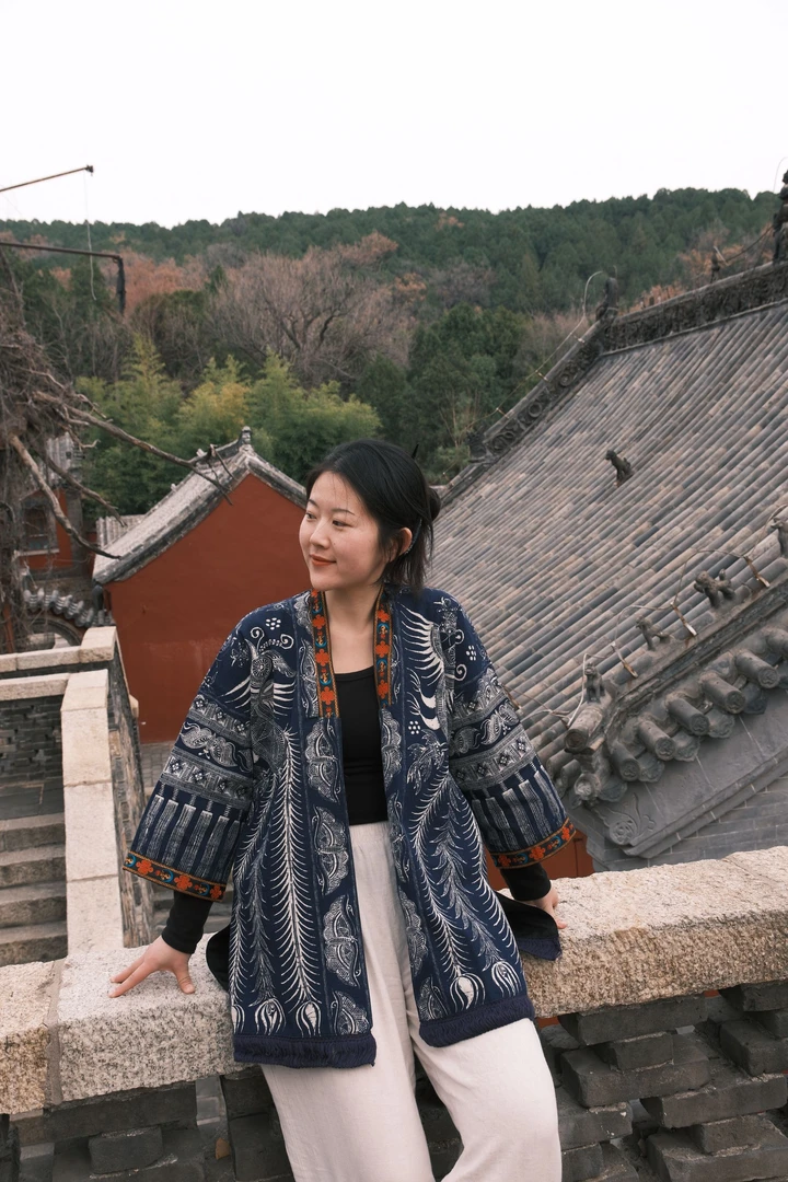 【东方之色】四季款苗族拓蜡印花刺绣上衣外套