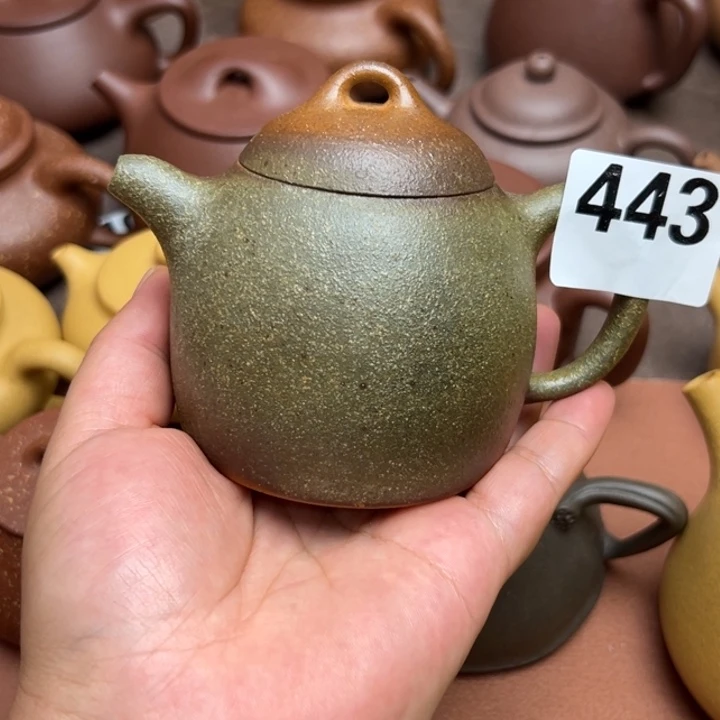 一***枝茶壶紫砂黄金段半手工230cc左右