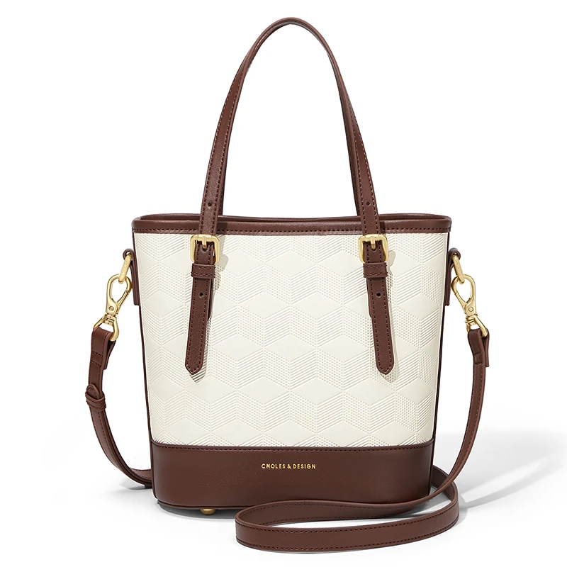 牛皮轻奢时尚休闲百搭女士复古单肩手提包3988