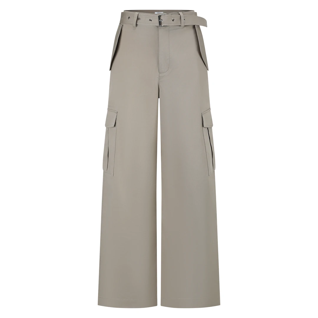 【顾文婷推荐】ATELIO 挺括棉束带工装裤 35A08506