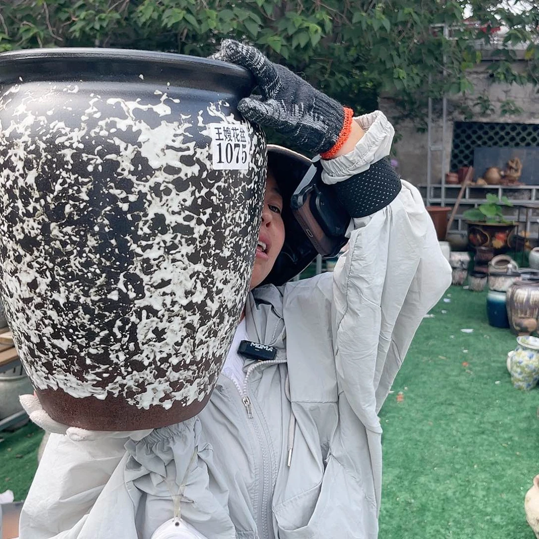 紫砂花盆王嫂花盆直播0604-1075高33口25