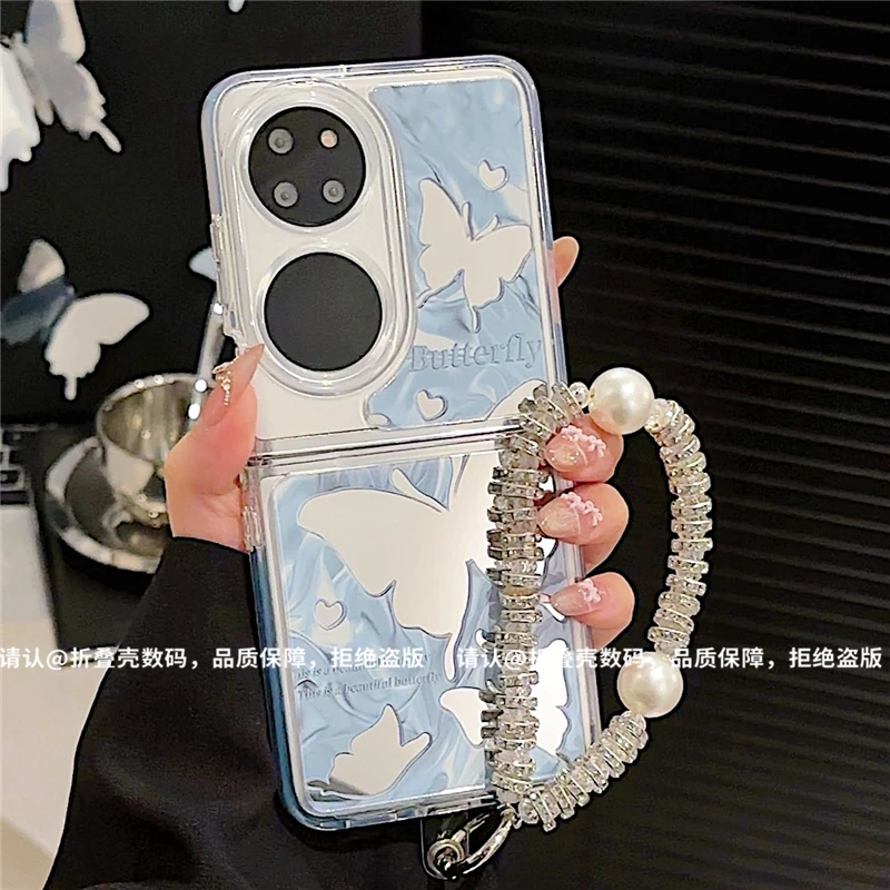 （华为p50pocket系列)折叠镜面适用华为p50pocket手机壳防摔爆款潮