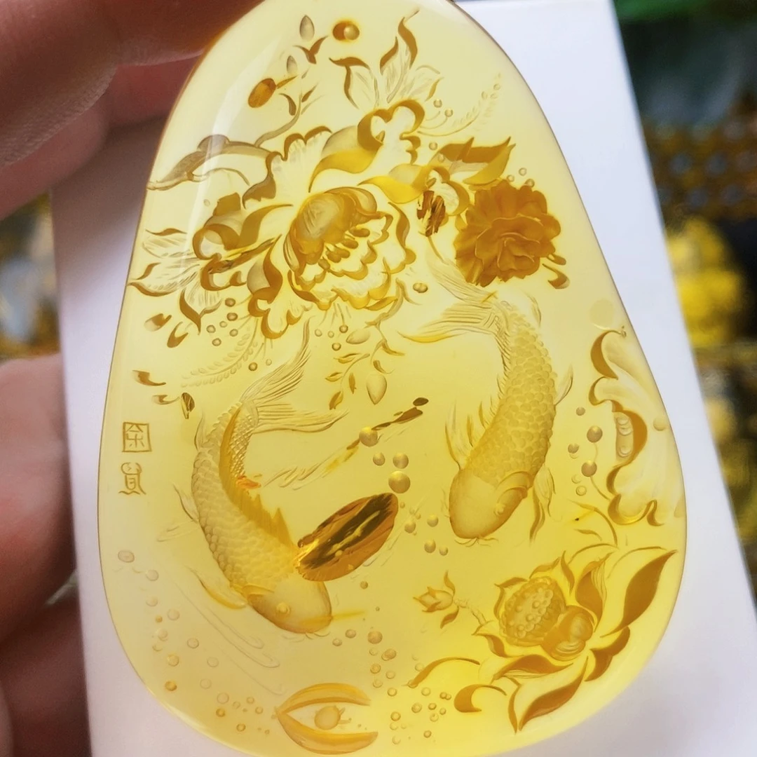 【闪购商品】琥珀（花珀）吊坠(不含链)未镶嵌