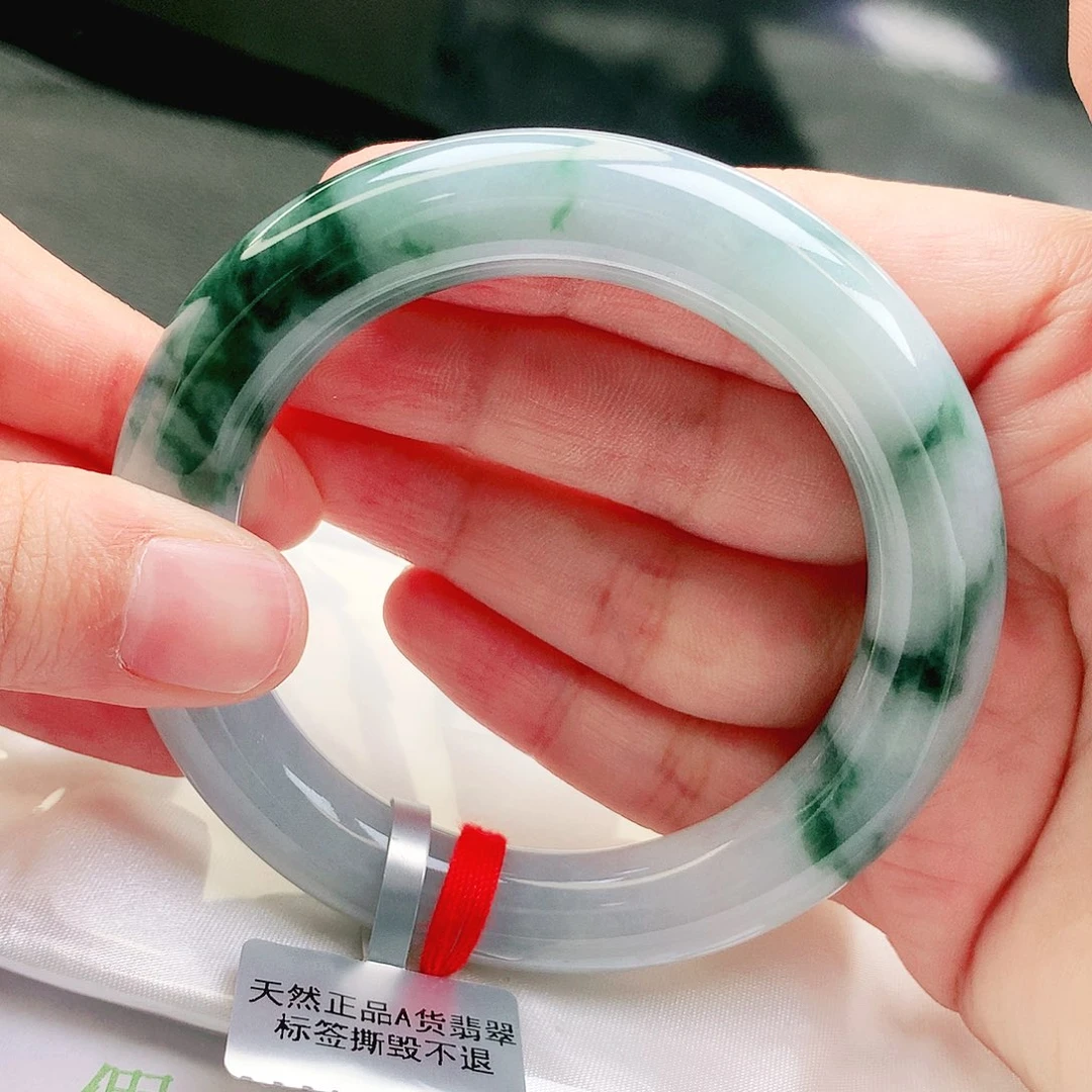 翡翠未镶嵌手镯缅甸天然a货翡翠手镯