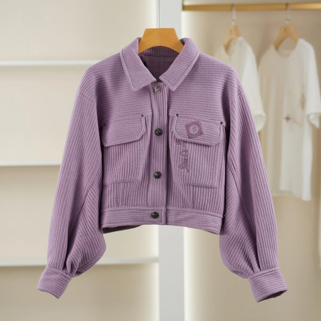 麦迪尚品【H】5050856简约时尚百搭短外套春季女装品牌折扣店